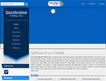 Tablet Screenshot of coscointlcorp.com